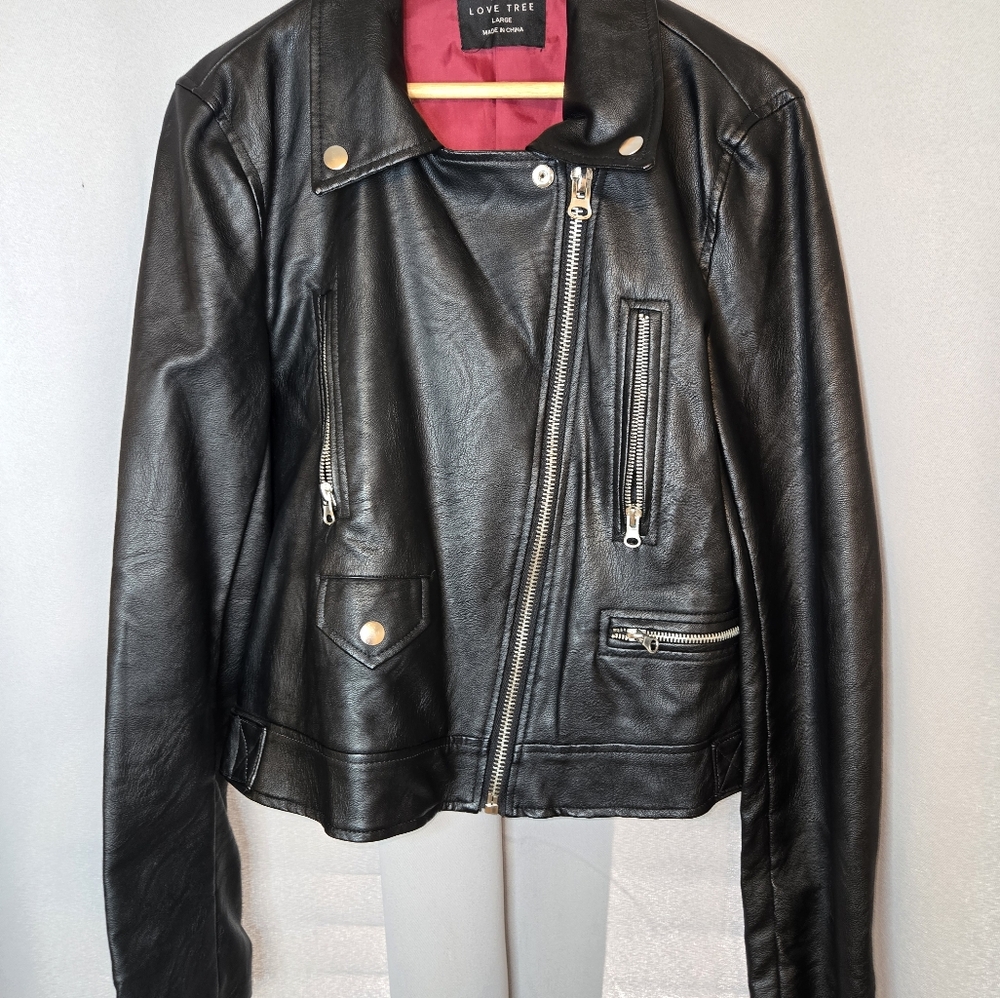 Women's Black Leather Jacket
